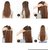 D-DIVINE Brown With Golden Highlight Hair Extension 5 clip in Tic-Tac