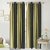 S Trendz Beautiful Door Curtains Green Patta Pack Of 2 (4x7)Ft.