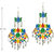 Meia Multicolor Party Wear Silver Plated Hangings Alloy Designer Earring