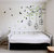 Walltola Wall Stickers Tree Branches with Leaves Birds and Cages(PVC Vinyl ,75 x 130, Multicolor)