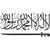 Walltola Wall Stickers Islamic Calligraphy Art Arabic(PVC Vinyl ,45 x 95, Black)