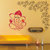 Walltola Wall Stickers Lord Ganesha in Red Colour(PVC Vinyl ,60 x 60, Red)