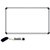 White Board (1.5 Feet x 1 Foot) Pack of 1 with marker and duster