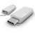 Micro USB to USB type C (USB 3.1) adapter for charging USB C Type (White, Black)