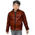 Kids boy's brown leather jacket
