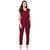 Shree Wow Red Crepe Fancy Jumpsuit