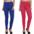 BuyNewTrend Royal Pink Plain Full Length Woolen/Winter Legging For Women