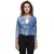 BuyNewTrend Denim Light Blue 3/4th Sleeve Shrug/Jacket For Women