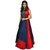 Aika Red Taffeta Embroidered Semi Stitched Gown