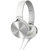 Mettle XB450 Wired Headphone With Mic (White, Over the Ear)