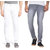 Rock Hudson Men's Denim Jeans - Contemporary Regular Fit Denims for Men -  Grey & White - Pack of 2