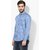 Red Chief Blue Printed Full Sleeve Men's Casual Shirt(8110373 060)