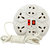 Boxer 360 Extension Cord 8 Socket Power Strip 10.5 feet wire