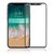 iPhone X Tempered Glass Real HD+ Full Body Black Tempered Glass For Apple iPhone X (Ten) - iPhone X (10) Tempered Glass