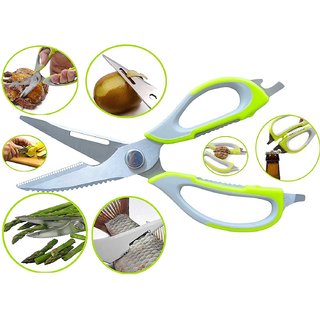 Mighty Shears Clever Cutter Scissors Knife 10-in-1 Mutli-purpose Tool Vegetable Cutter Peeler