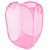 Jim-Dandy Grey Designer Fridge Top Cover + Foldable Pink Laundary Bag