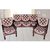vrinda home decor multicolour cotton sofa cover (set of 6)