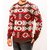 Red Chief Red Printed Full Sleeve Sweater for Men(8410107 G00143)