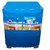Jim-Dandy Grey Designer Fridge Top Cover + Blue Washing Machine Cover + Foldable Net Laundary Bag