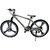 Rockefeller Mountain Bicycle with Aluminum frame and white 26 Magnesium wheels, whitegreen