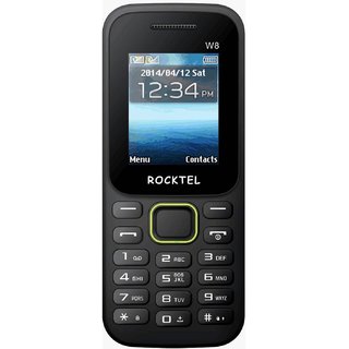 Rocktel W8 (Dual Sim 1.8 Bright Screen Display 800 mAH Original Battery BIS Certified MADE IN INDIA)