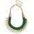 Aabhu Gold Plated Handmade Funky Thread And Pear Beaded Choker Necklace Jewellery Set With Earring For Women And Girls