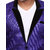 Conway Blue Party Wear Jute Blazer For Mens