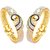Aabhu Dancing Peacock Pearl Studded Antique Gold Plated Bangle kada Bracelet Set Jewellery For Women And Girl