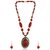 Aabhu Stone And Glass Beaded Trendy Tibetan Style Necklace Earrings Set Tribal Antique Jewellery for Women And Girl
