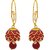 Aabhu Gold plated Pacchi Jewellery Stone Studded Pearl Beaded Handmade Jhumki Earrings For Women  Girls