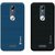 Mobik Black Dotted With Blue Dotted Back Cover for Gionee P7 - Soft Silicon