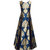 Style Amaze Blue Tussar Silk Printed Semi Stitched Gown