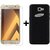Deltakart Tempered Glass for Samsung Galaxy A5 (2017) With Carbon Fiber Black Back Cover