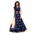 White World Creation Blue Taffeta Embroidered Stitched Gown