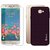Deltakart Tempered Glass for Samsung J5 Prime With Purple Dotted Back Cover