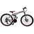 BISLEY Mountain Bicycle with Folding High carbon steel frame and 26'' wheels, whitered
