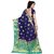 Satyam Weaves Women'S Ethnic Wear Jari Bordered Cotton Silk Blue-Green Colour Saree.