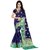 Satyam Weaves Women'S Ethnic Wear Jari Bordered Cotton Silk Blue-Green Colour Saree.