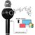 IBS WS-878 MIC Wireless Bluetooth Colorful led light Recording Handheld Stand Speaker for android mobile Microphone