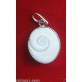 only4you Gomati Chakra Pendant In White Metal Gomti Chakr