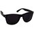 Super-x Dark Black Unisex Wayfarer Sunglasses