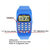 Mettle - WB-907 -Unisex Silicone Black Smart Calculator Digital Watch for Boys  Girl blue
