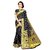 CRAZYDDEAL Black Banarasi Silk Woven Design Traditional saree With Blouse Piece
