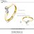 Aabhu Solitaire American Diamond CZ Silver Rhodium Gold Plat Ring For For Girls  Women