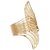 Aabhu gold plated Butterfly shaped Adjustable cuff kada bracelet for women and Girls