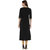 Janasya Women's Black Crepe Solid Straight Kurti
