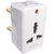 Cona Glossy 3 Pin Multi Plug 6amp-White (Pack of 3)