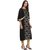 Janasya Women's Crepe Straight Gold Foil Print Kurti
