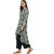 Janasya Women's Multicolor Embellished Cotton High Low Hemline Kurti