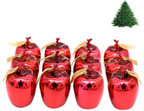 Futaba Red Apples Christmas Tree Decorations- Pack of 12